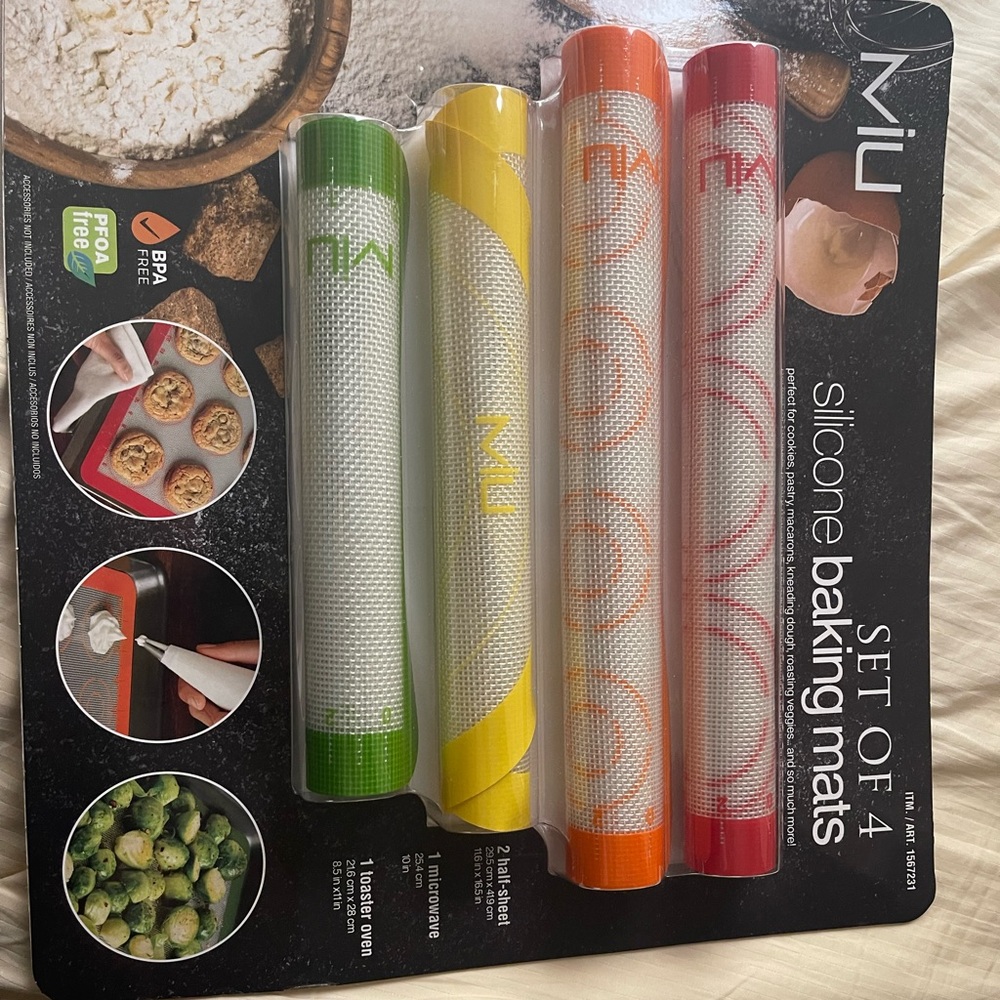 MIU Silicone Baking Mats Set of 4